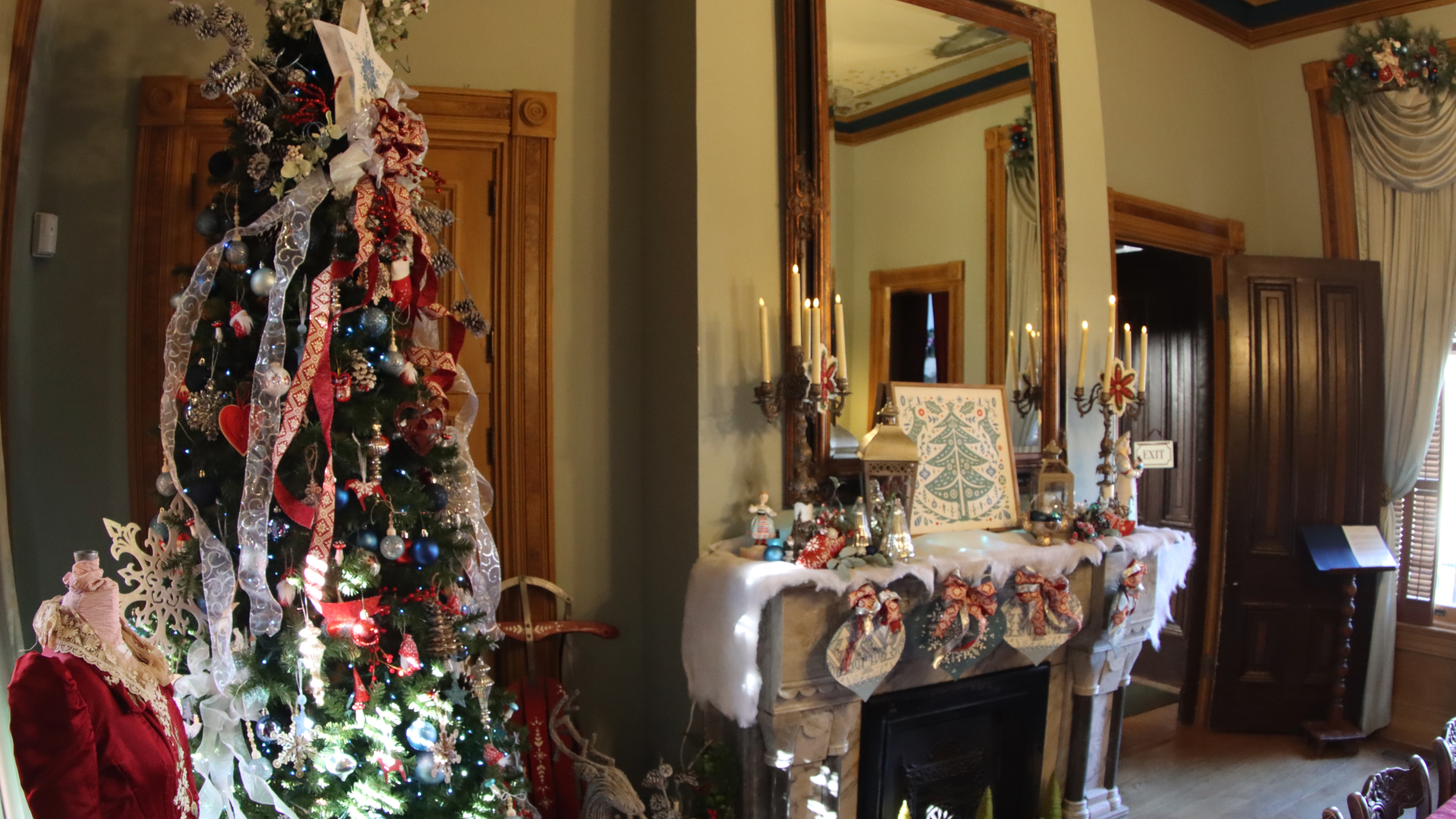 Decorations for the holidays at the Vaile Mansion in Independence. 
