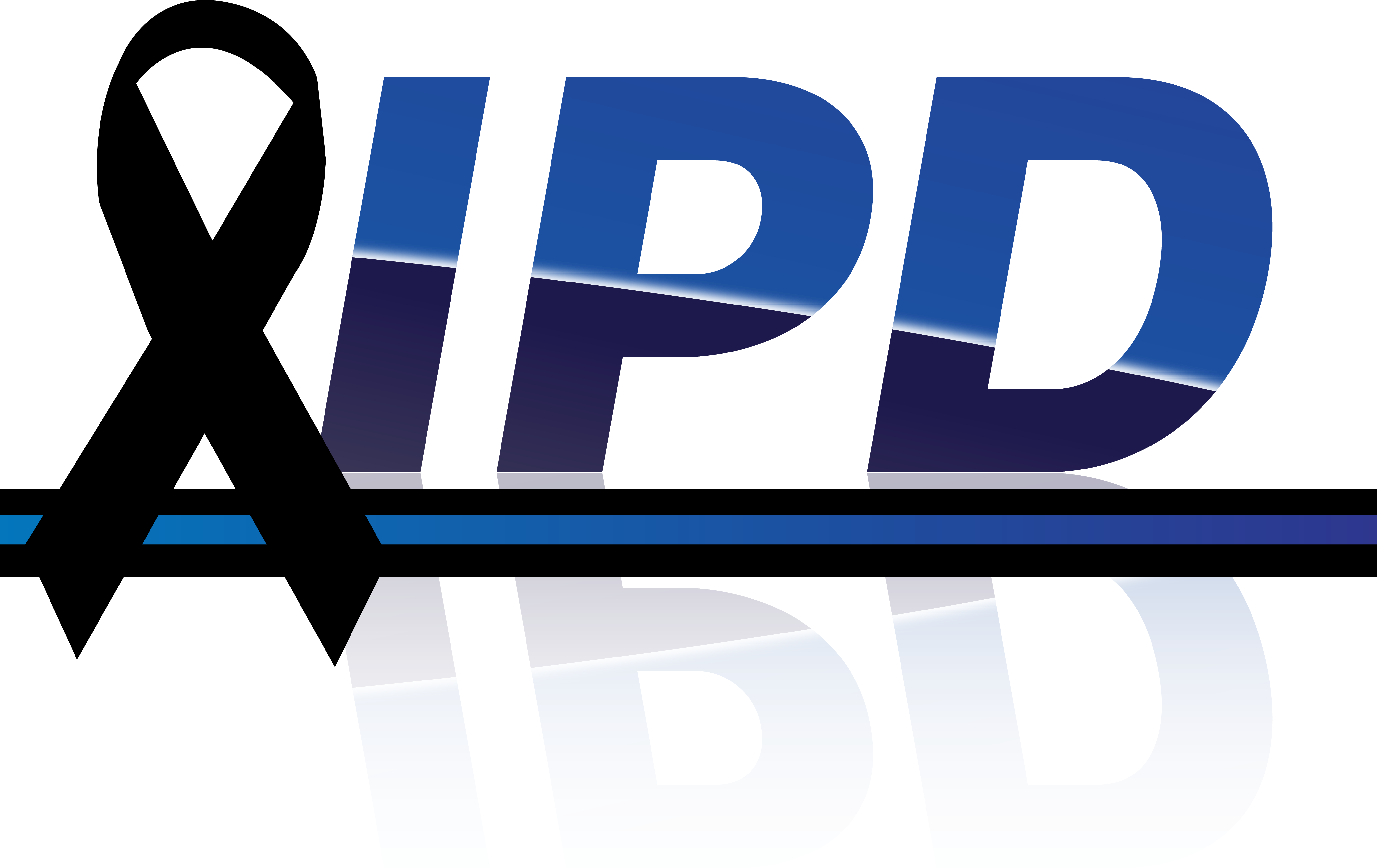 image of the IPD logo with a black ribbon
