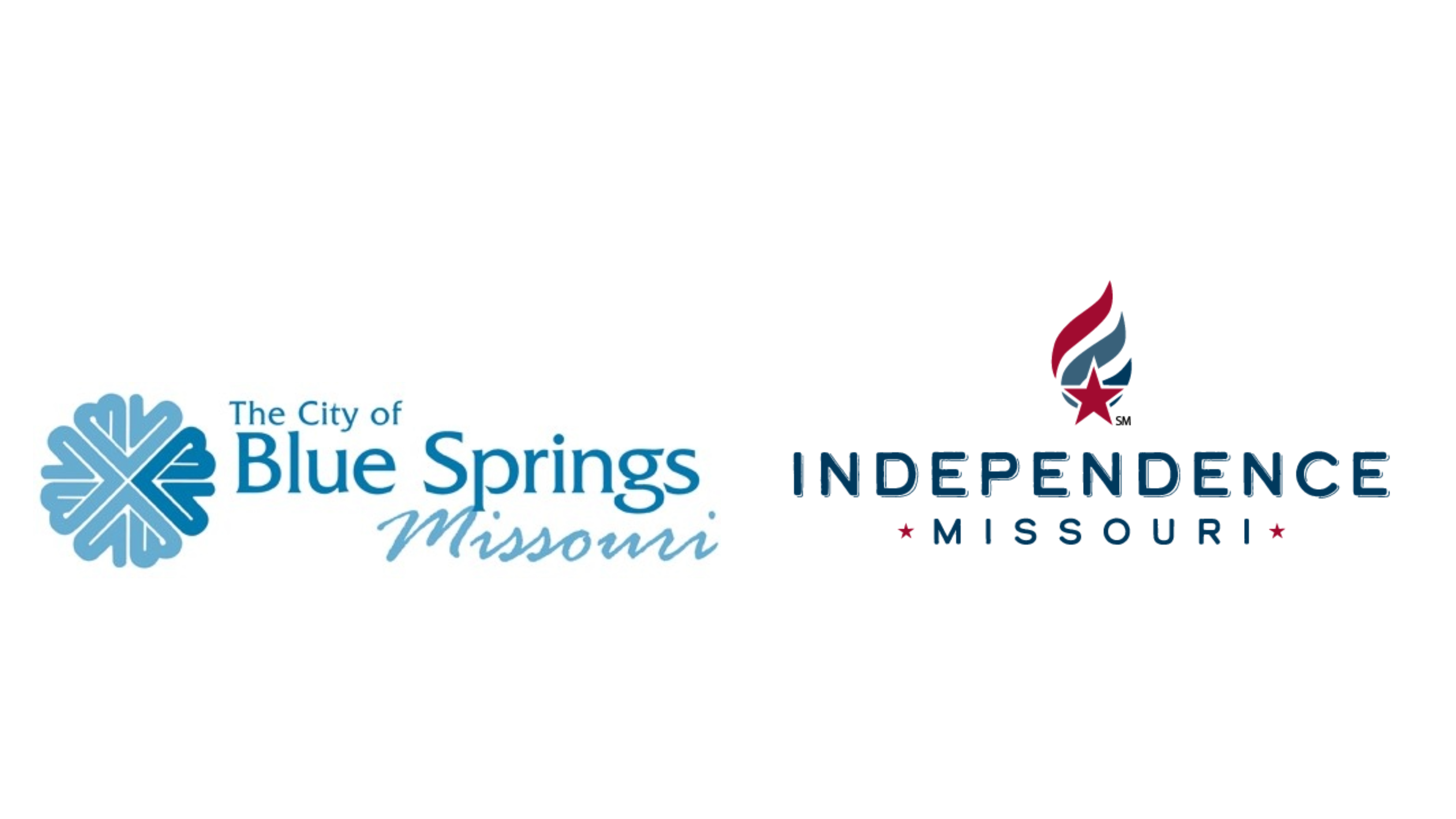City of Blue Springs and City of Independence logos