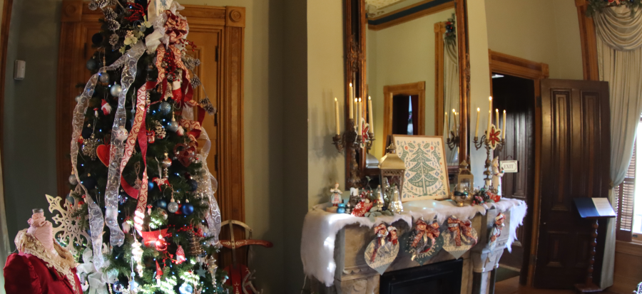 Decorations for the holidays at the Vaile Mansion in Independence. 