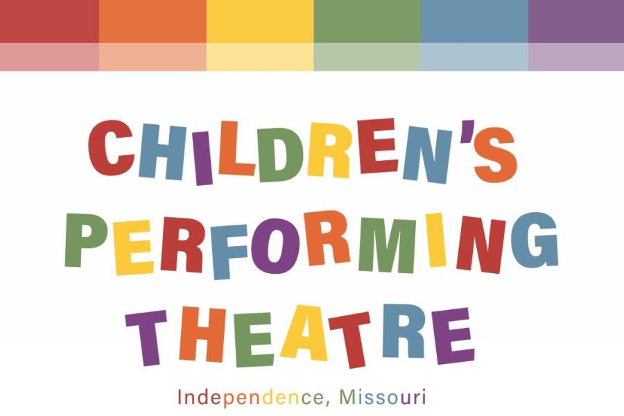 An image of the Children's Performing Theatre logo in rainbow colors with a white background.