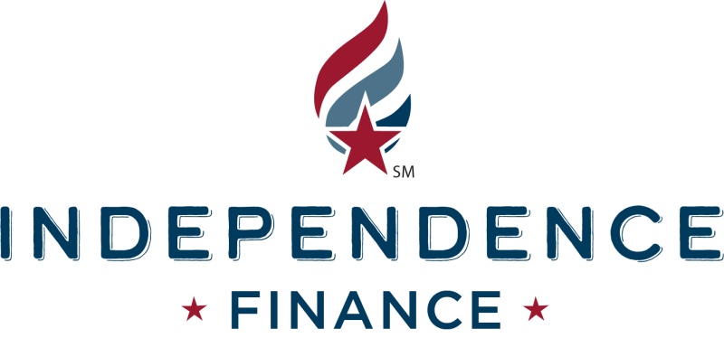 City of Independence Finance Department logo in dark red, light blue, and navy