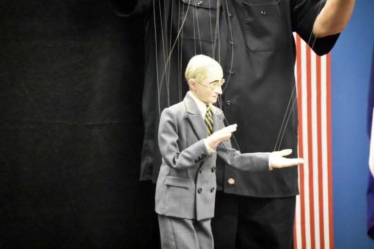 Image of President Truman Puppet from the Puppetry Arts Institute. 