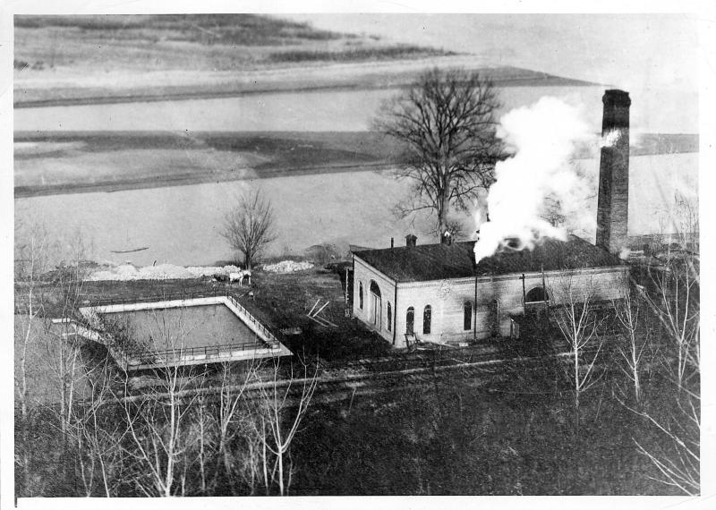 Historical photo of 1880s water plant