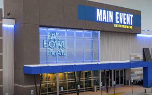 Exterior shot of Main Event Entertainment in Independence