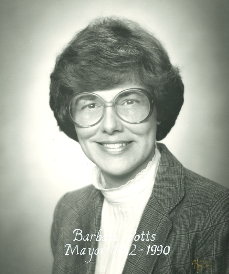 Image of Barbara Potts, the first elected female Mayor of Independence.