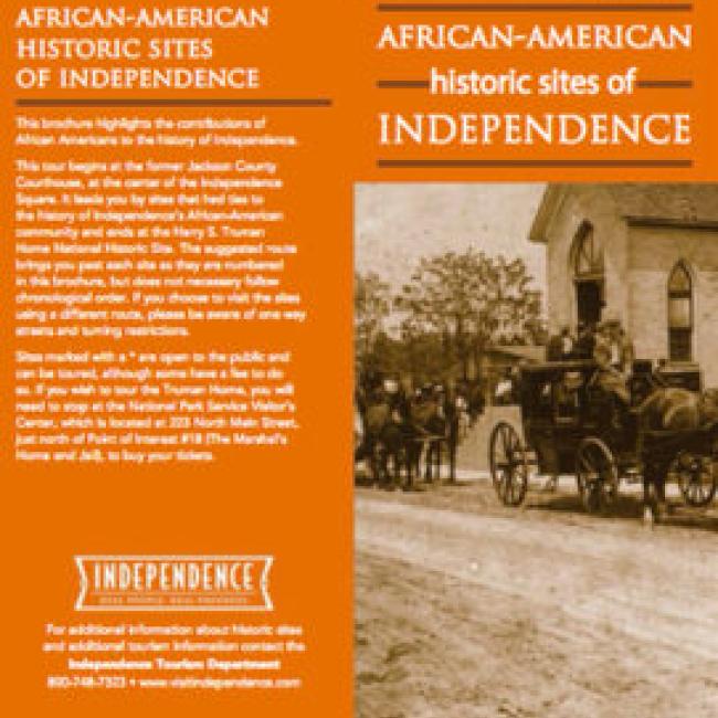 A screenshot of the African American Historic Sites webpage