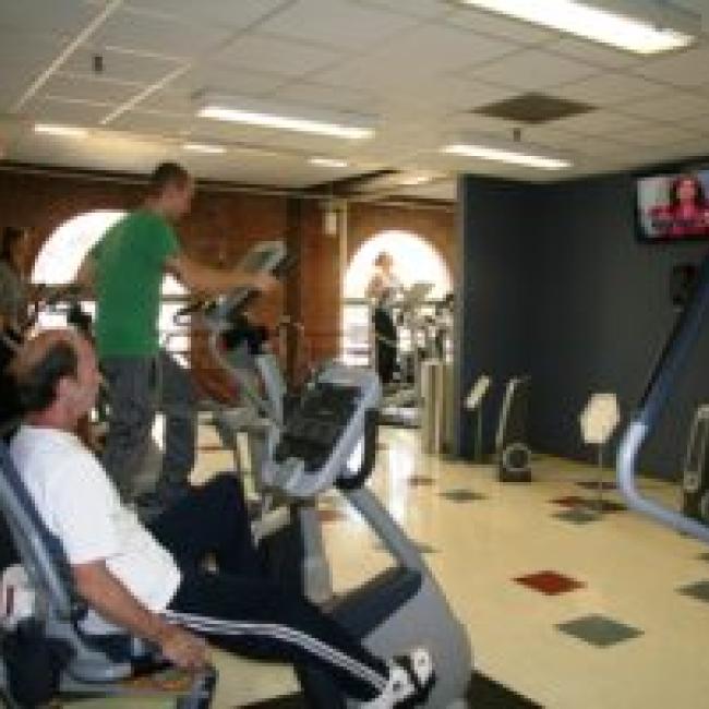 The cardio area at the Roger T Sermon Community Center gym