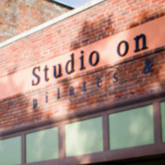 An exterior view of the Studio on Main sign in Independence