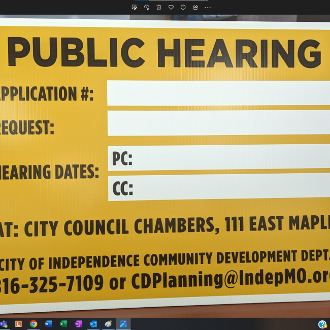Planning Commission Sign