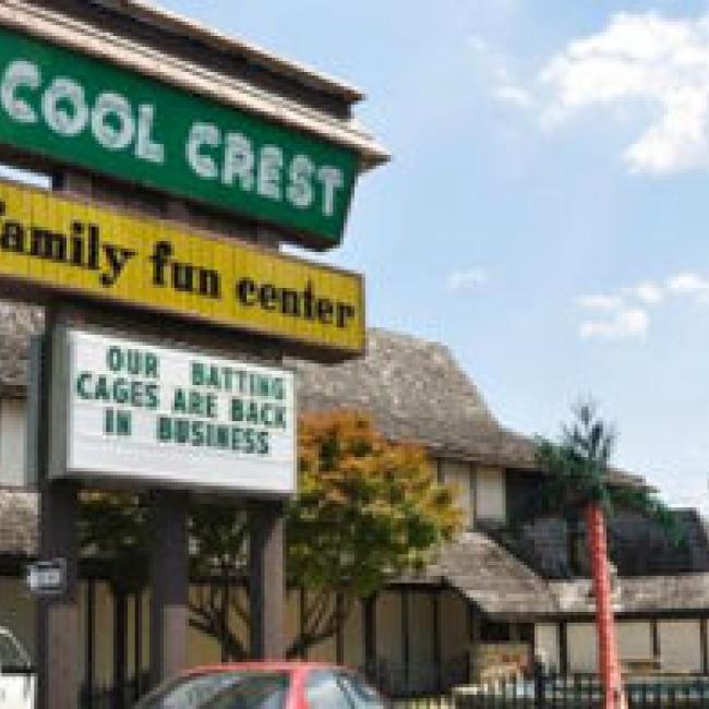 An exterior shot of Cool Crest on US highway 40